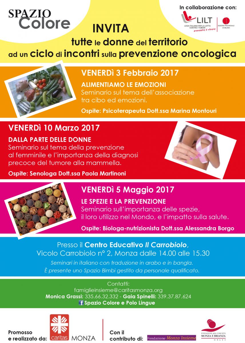 Ciclo di seminari sulla prevenzione oncologica