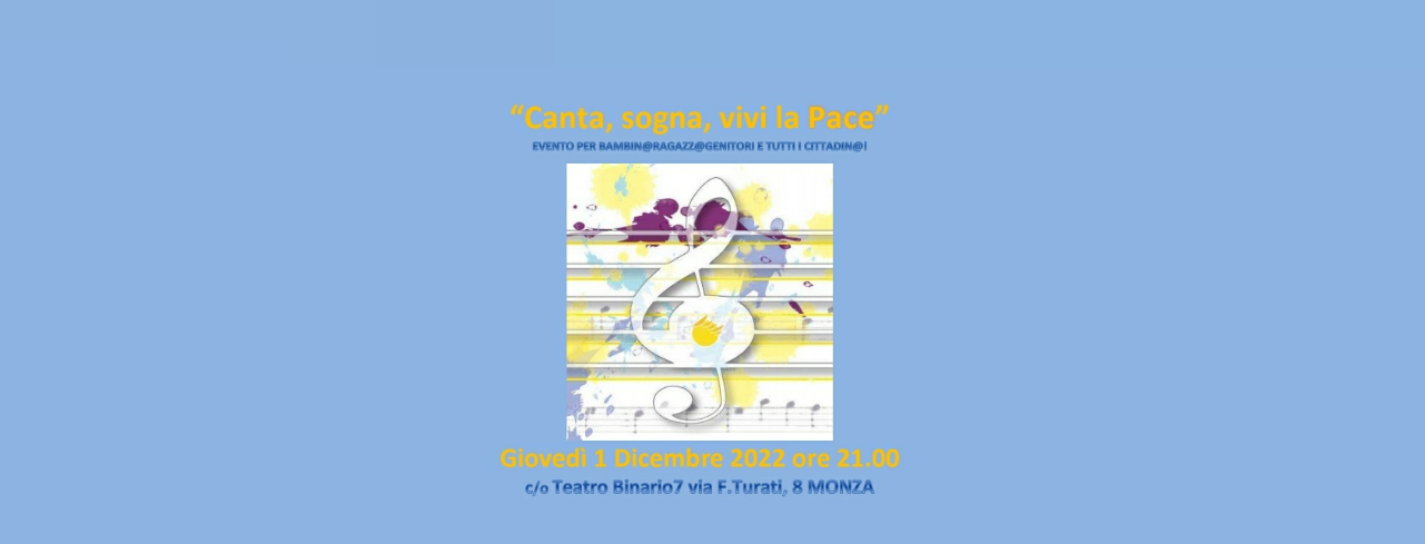 1/12: Concerto “Canta, Sogna, Vivi la Pace”