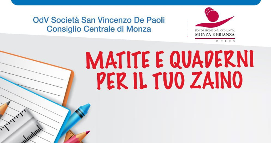 matite e quaderni progetto