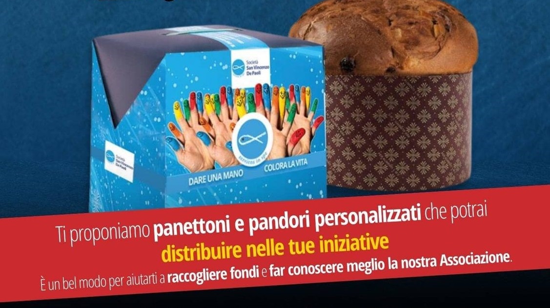 Panettoni e pandori personalizzati, a sostegno della S. Vincenzo