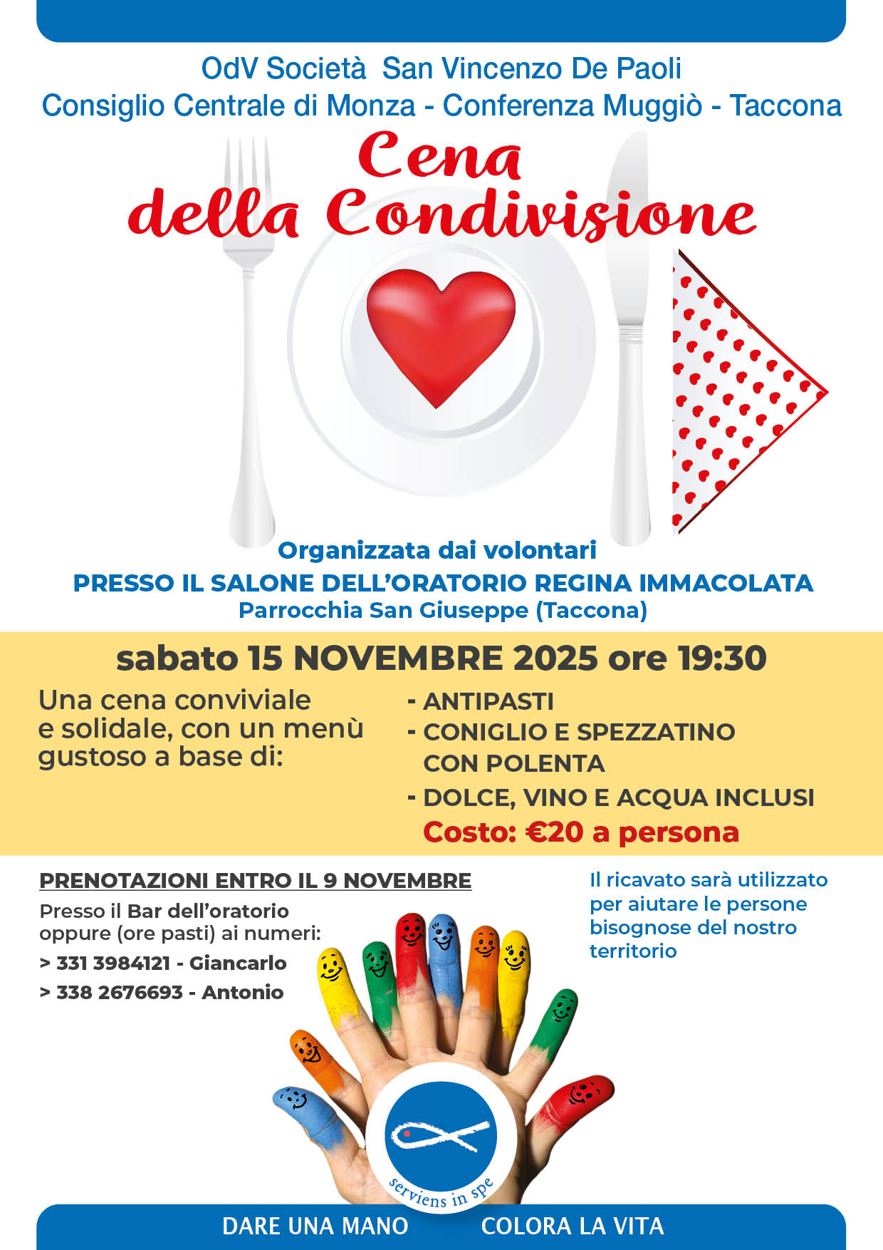 Volantino Cena Condivisione 2025